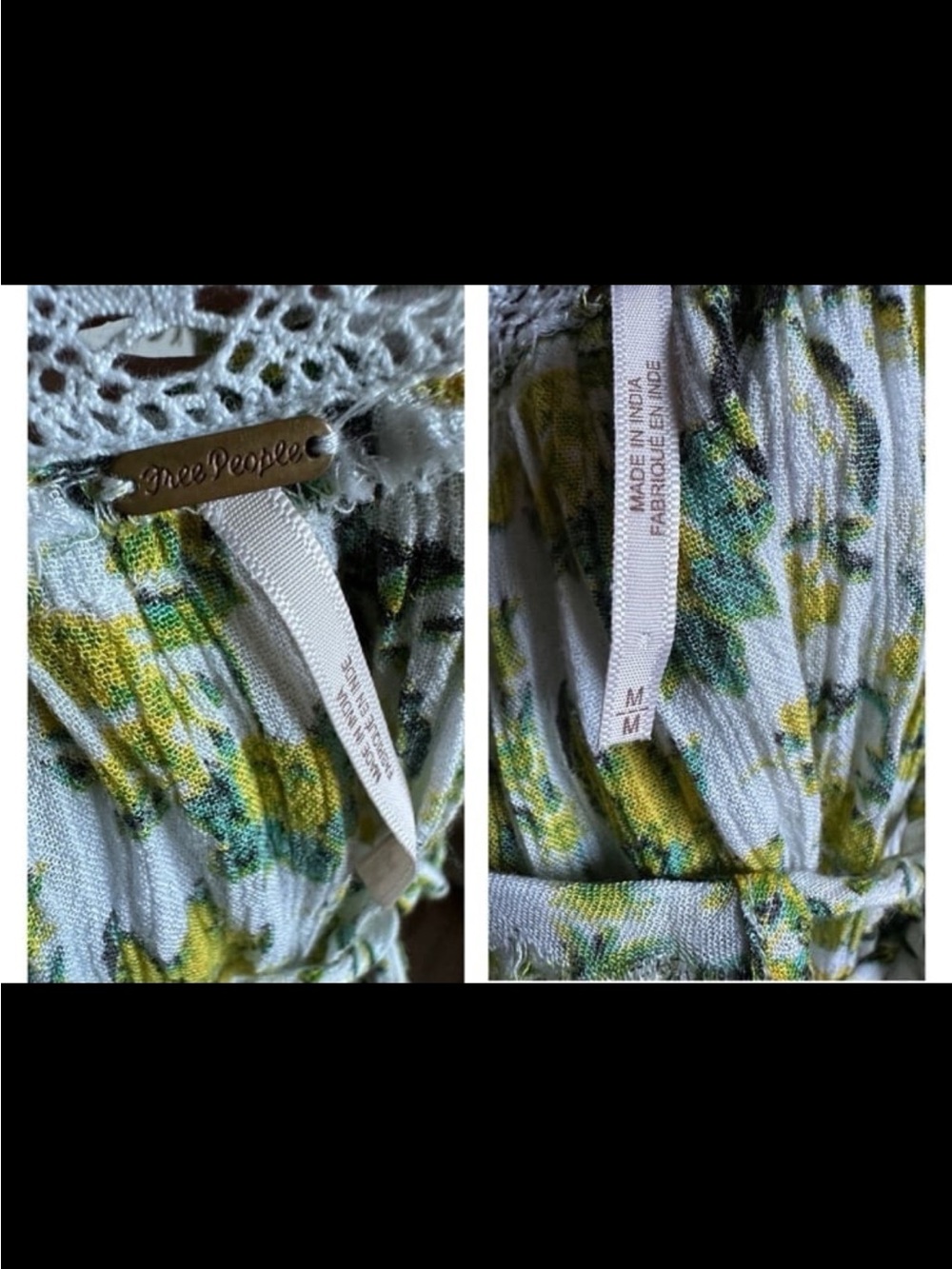 Free People Ruffle Cami Mini Dress Size Medium - Picture 8 of 10